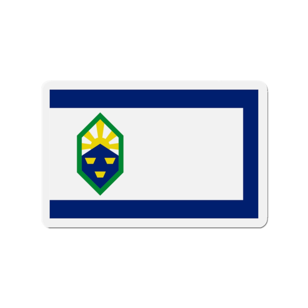 Flag of Colorado Springs Colorado - Die-Cut Magnet-2" x 2"-The Sticker Space