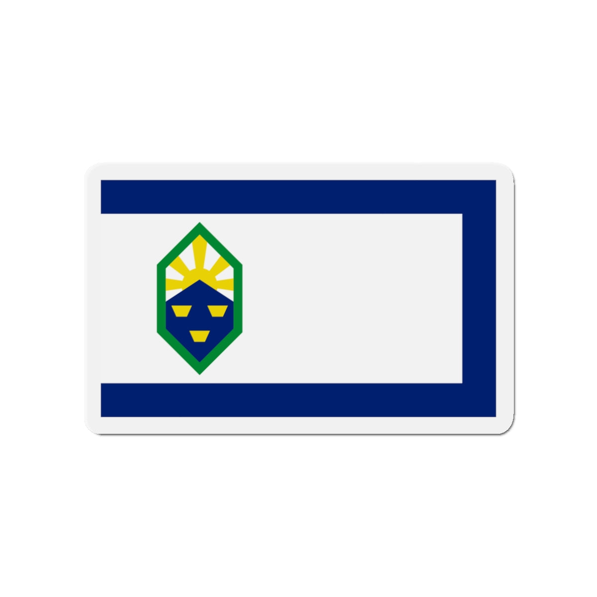 Flag of Colorado Springs Colorado - Die-Cut Magnet-3" x 3"-The Sticker Space