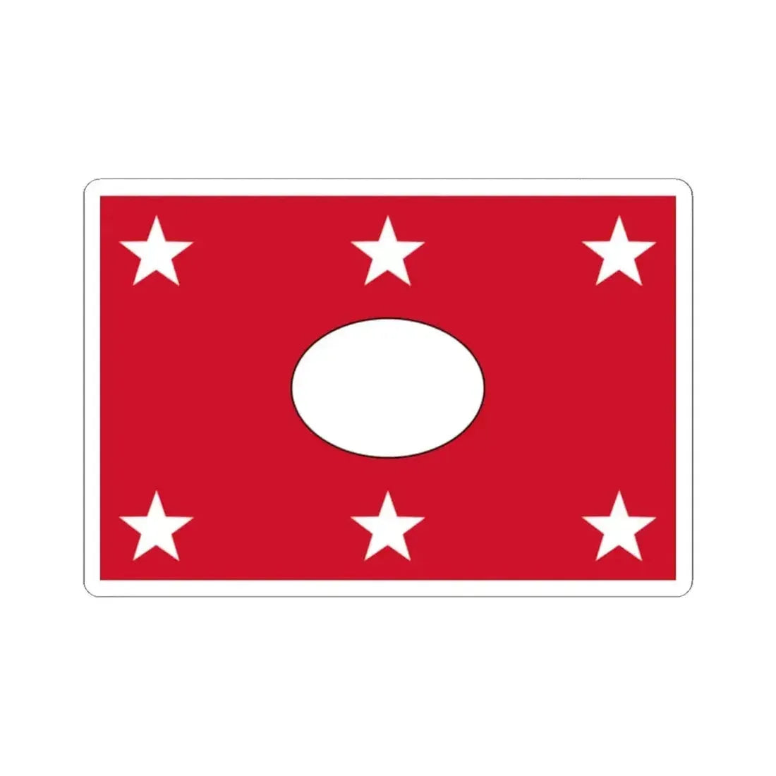 Flag of Colta (Ecuador) STICKER Vinyl Kiss-Cut Decal 2 Inch White - The Sticker Space