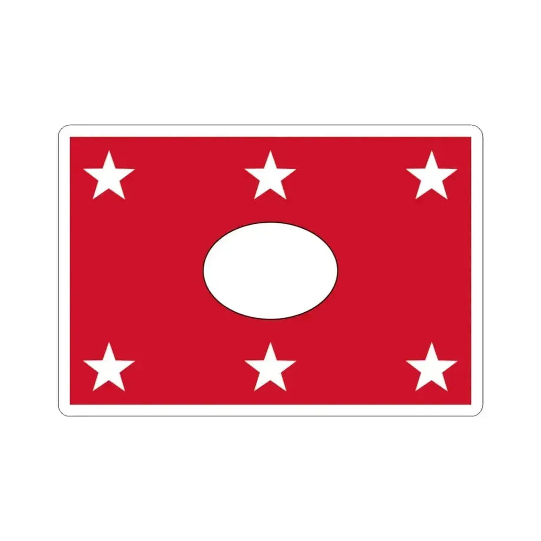 Flag of Colta (Ecuador) STICKER Vinyl Kiss-Cut Decal 3 Inch White - The Sticker Space