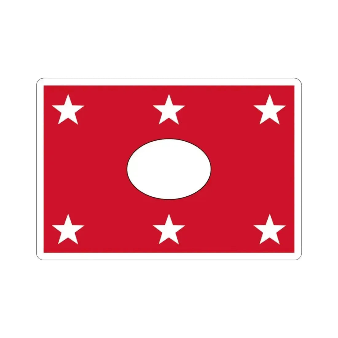 Flag of Colta (Ecuador) STICKER Vinyl Kiss-Cut Decal 4 Inch White - The Sticker Space