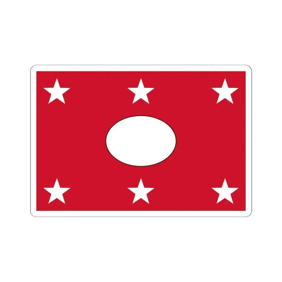 Flag of Colta (Ecuador) STICKER Vinyl Kiss-Cut Decal 6 Inch White - The Sticker Space