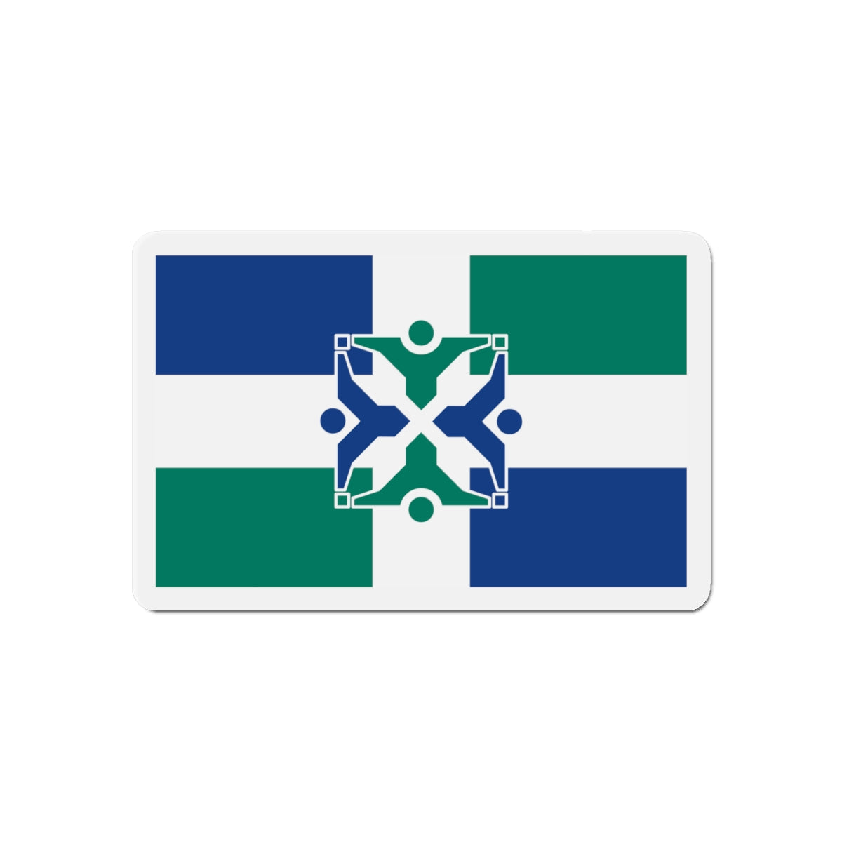 Flag of Columbia Missouri - Die-Cut Magnet-6 × 6"-The Sticker Space