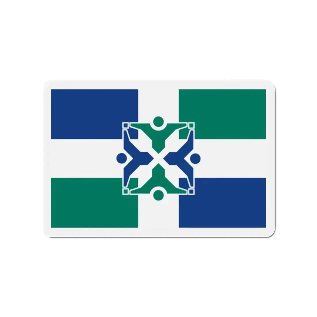 Flag of Columbia Missouri - Refrigerator Magnet 2 Inch - The Sticker Space