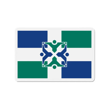 Flag of Columbia Missouri - Refrigerator Magnet 2 Inch - The Sticker Space