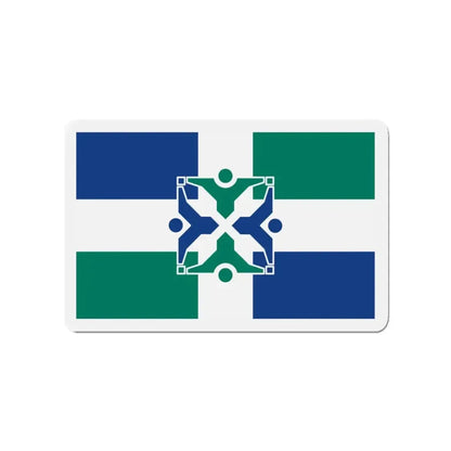 Flag of Columbia Missouri - Refrigerator Magnet 3 Inch - The Sticker Space