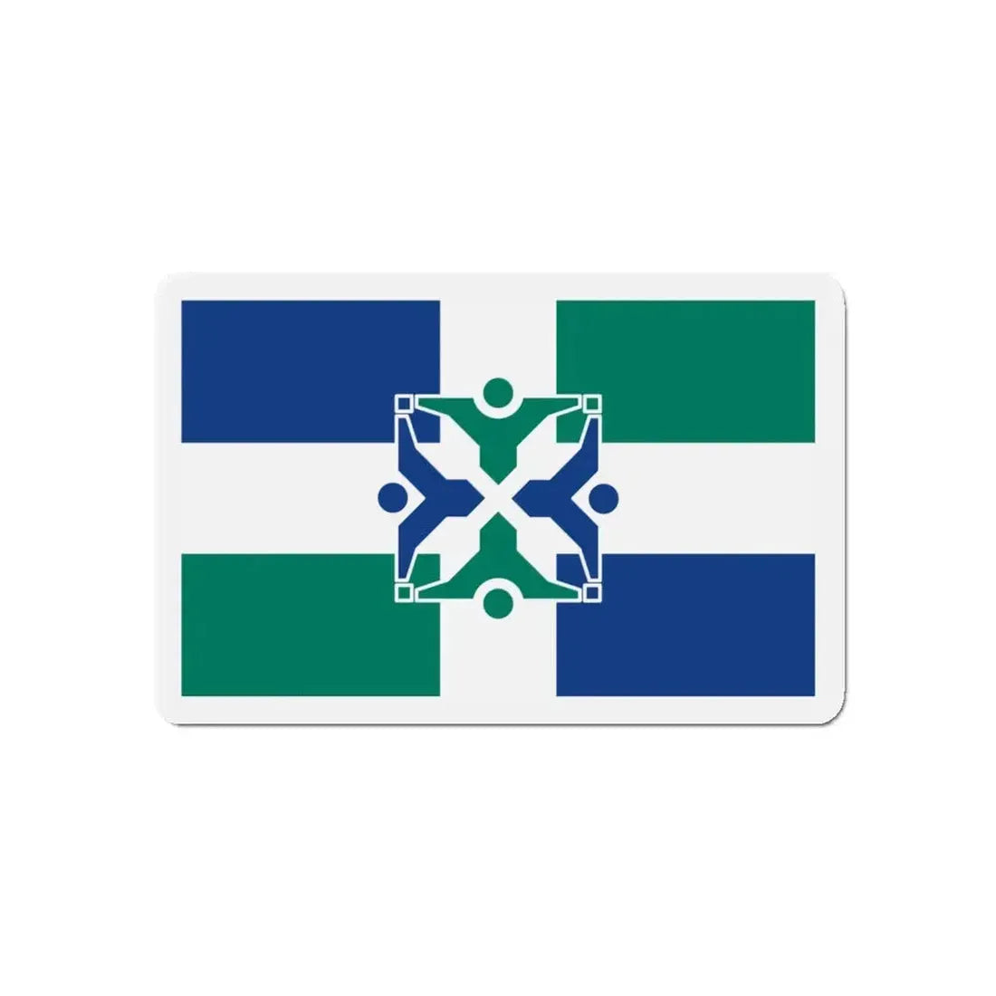 Flag of Columbia Missouri - Refrigerator Magnet 5 Inch - The Sticker Space