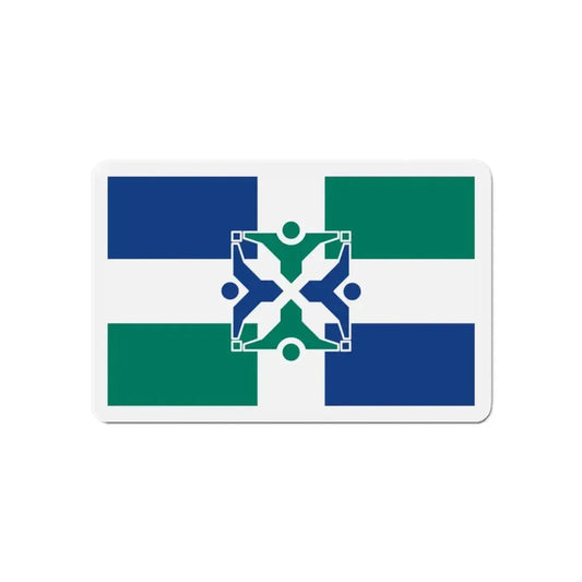 Flag of Columbia Missouri - Refrigerator Magnet 6 Inch - The Sticker Space