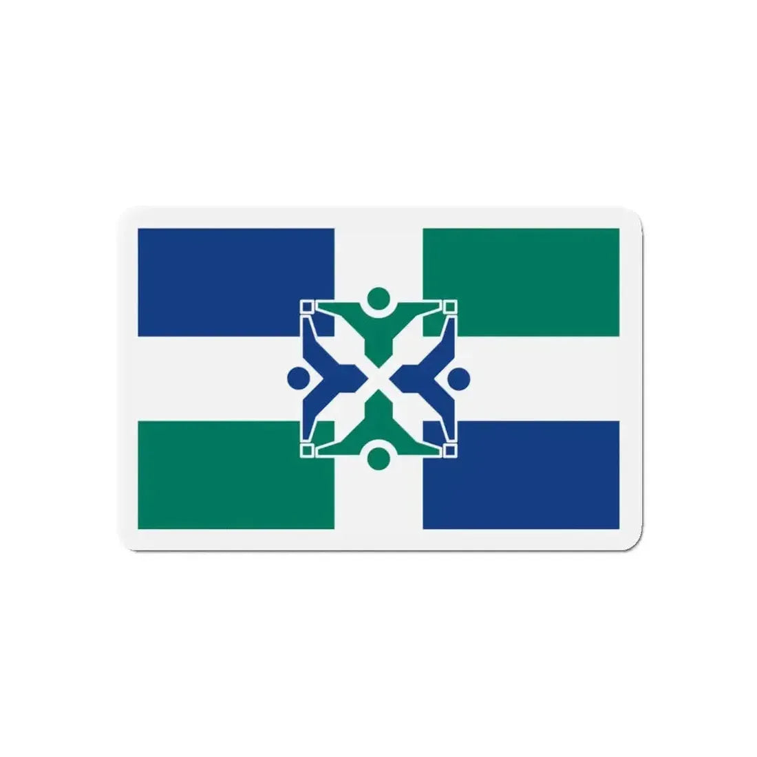 Flag of Columbia Missouri - Refrigerator Magnet - The Sticker Space