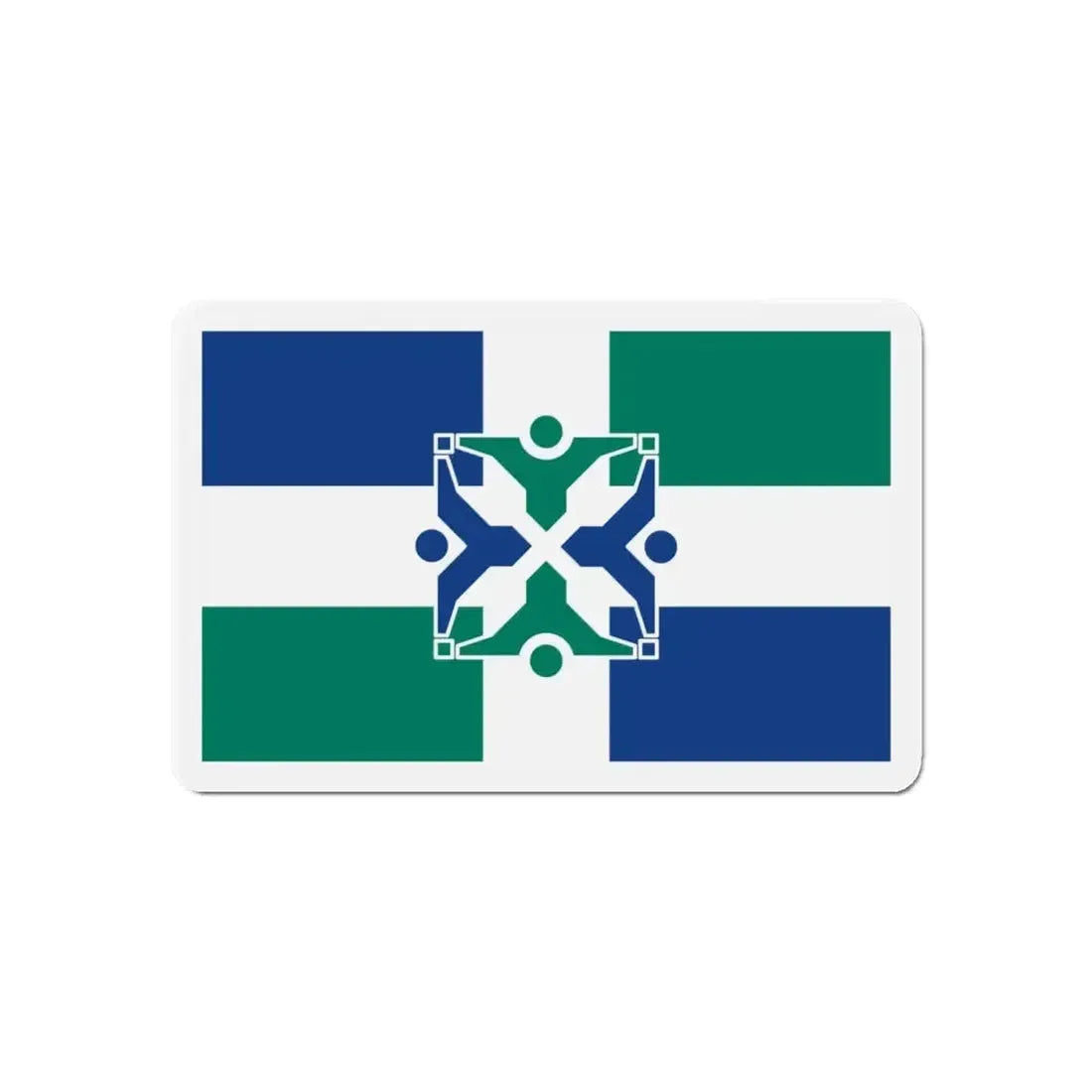 Flag of Columbia Missouri - Refrigerator Magnet - The Sticker Space