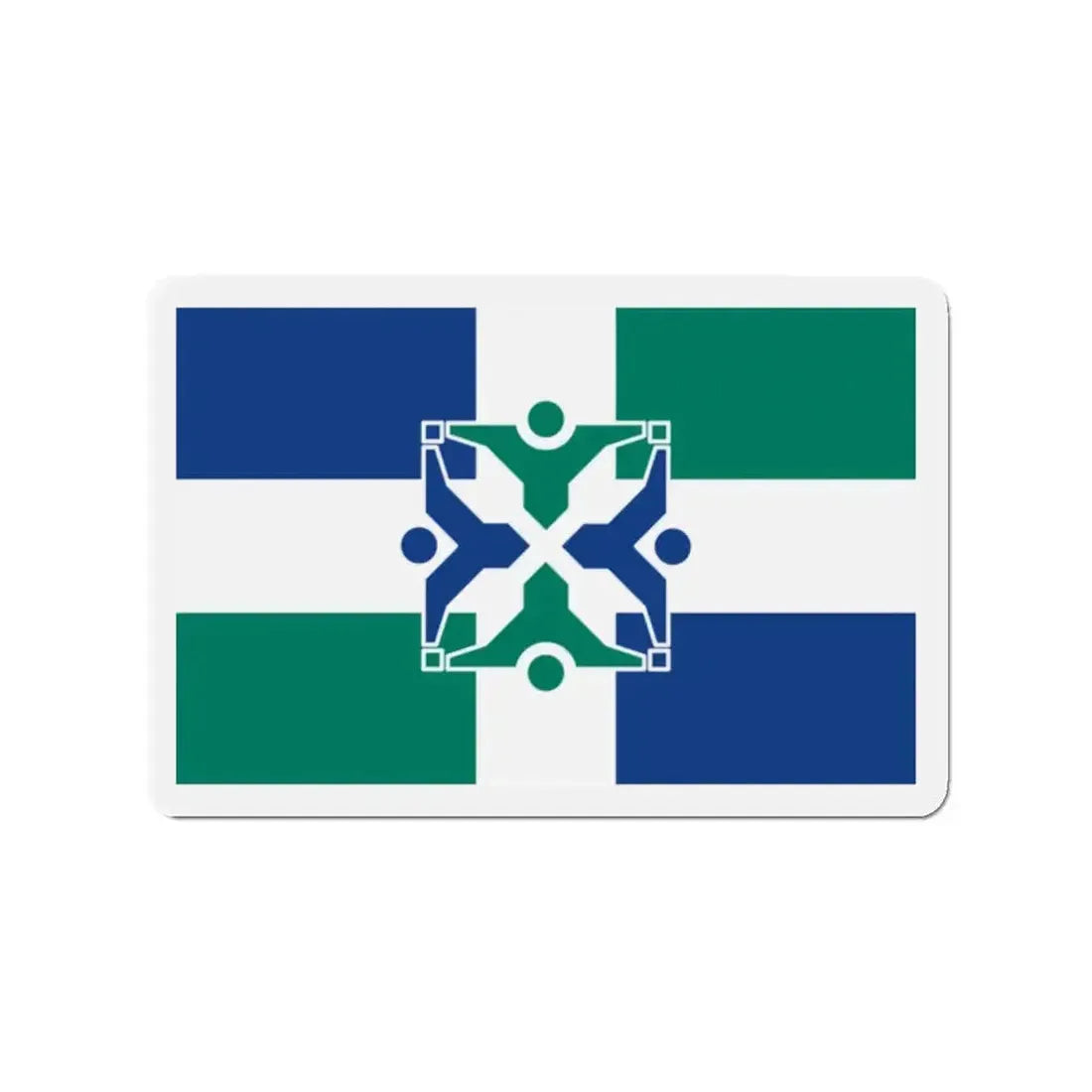 Flag of Columbia Missouri - Refrigerator Magnet - The Sticker Space