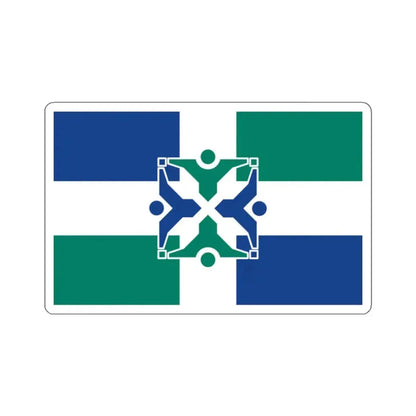 Flag of Columbia, Missouri - STICKER Vinyl Kiss-Cut Decal 2 Inch White - The Sticker Space