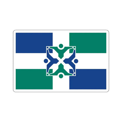 Flag of Columbia, Missouri - STICKER Vinyl Kiss-Cut Decal 4 Inch White - The Sticker Space