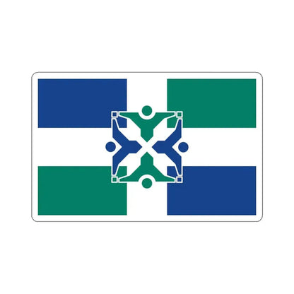 Flag of Columbia, Missouri - STICKER Vinyl Kiss-Cut Decal 6 Inch White - The Sticker Space