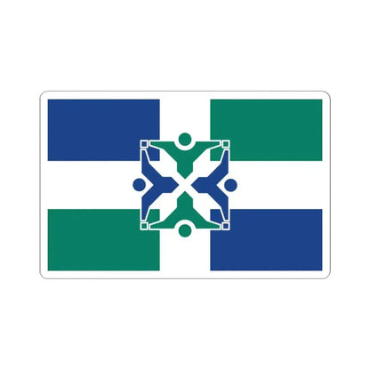 Flag of Columbia Missouri (United States) STICKER Vinyl Kiss-Cut Decal 3 Inch White - The Sticker Space