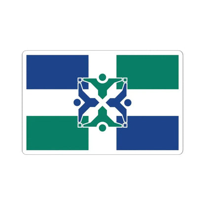 Flag of Columbia Missouri (United States) STICKER Vinyl Kiss-Cut Decal 4 Inch White - The Sticker Space