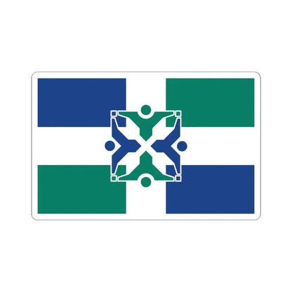 Flag of Columbia Missouri (United States) STICKER Vinyl Kiss-Cut Decal 6 Inch White - The Sticker Space