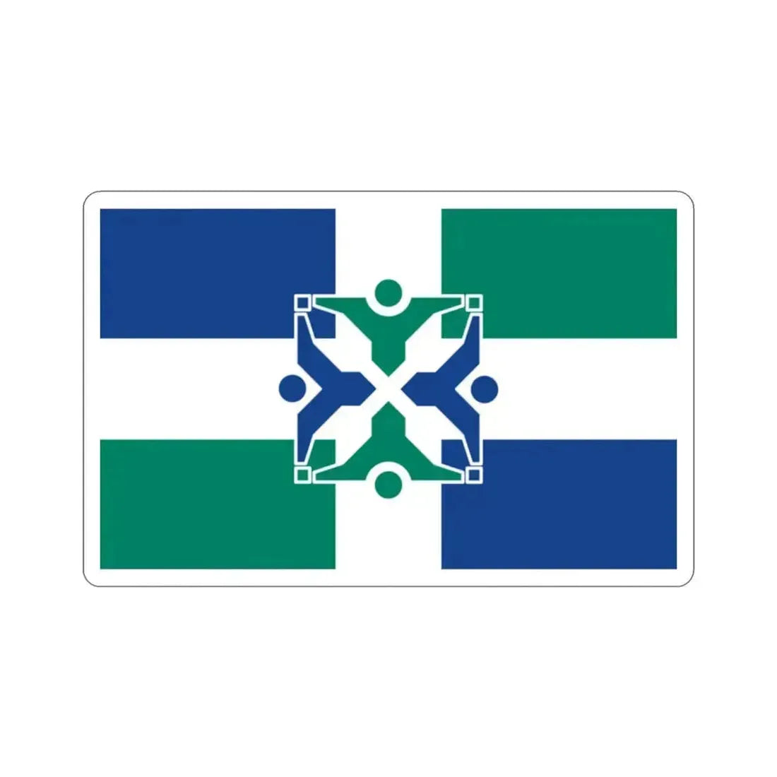 Flag of Columbia Missouri USA STICKER Vinyl Die-Cut Decal 2 Inch - The Sticker Space