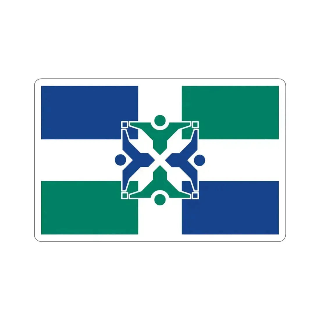 Flag of Columbia Missouri USA STICKER Vinyl Die-Cut Decal 3 Inch - The Sticker Space