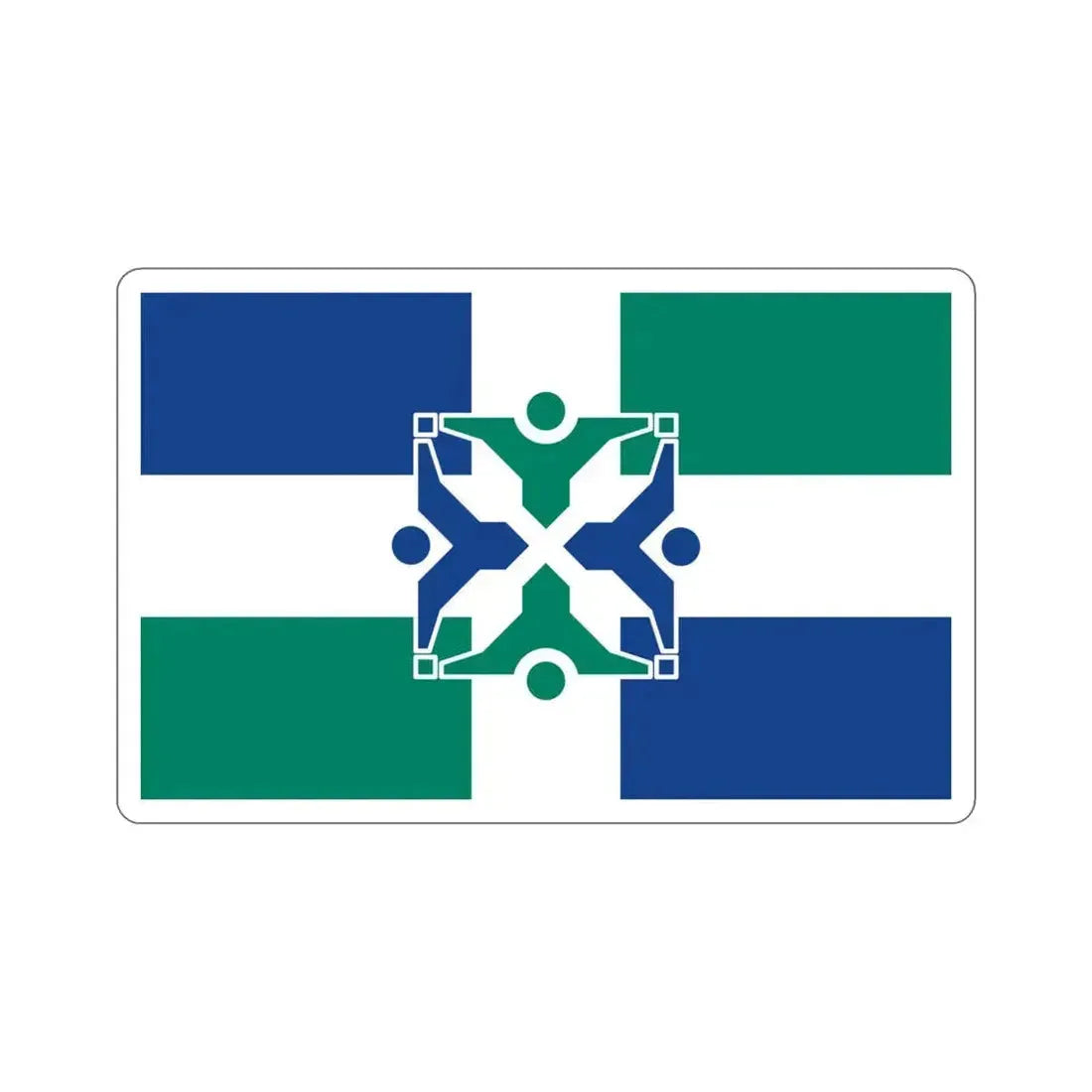 Flag of Columbia Missouri USA STICKER Vinyl Die-Cut Decal 4 Inch - The Sticker Space