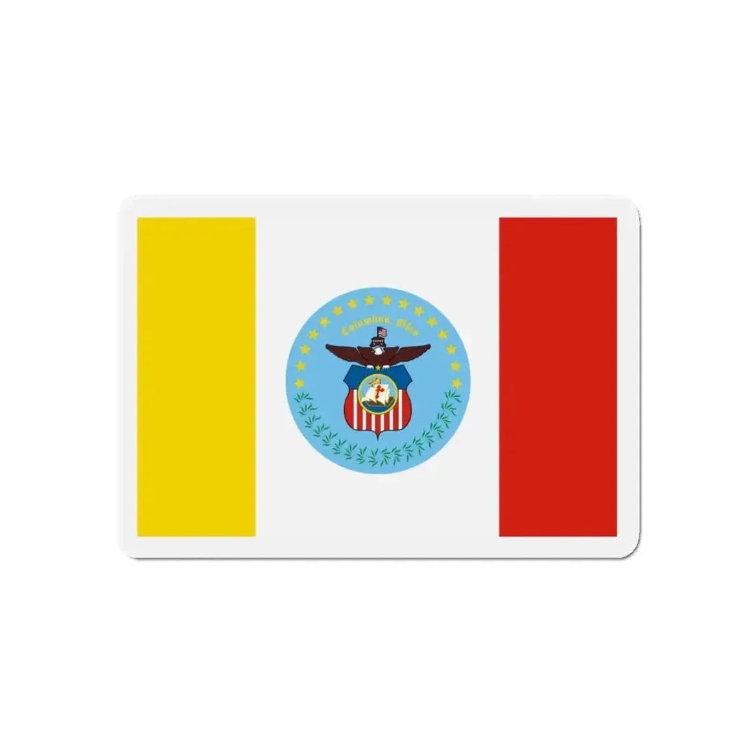Flag of Columbus Ohio - Refrigerator Magnet - The Sticker Space
