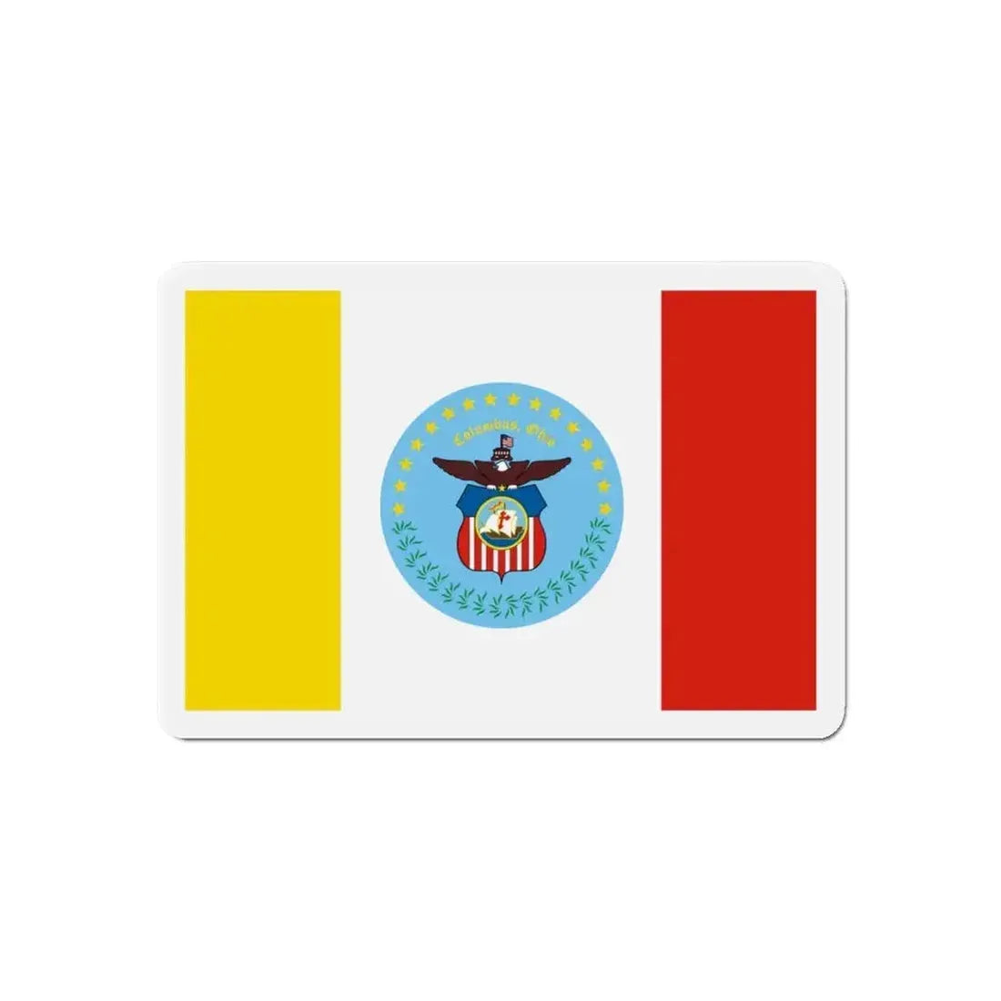 Flag of Columbus Ohio - Refrigerator Magnet - The Sticker Space