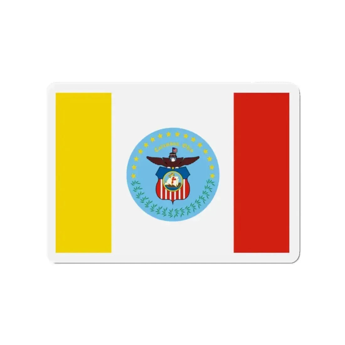 Flag of Columbus Ohio - Refrigerator Magnet - The Sticker Space