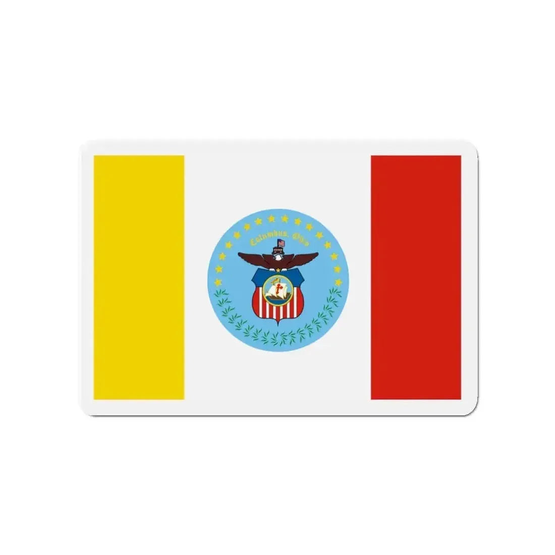 Flag of Columbus Ohio - Refrigerator Magnet - The Sticker Space
