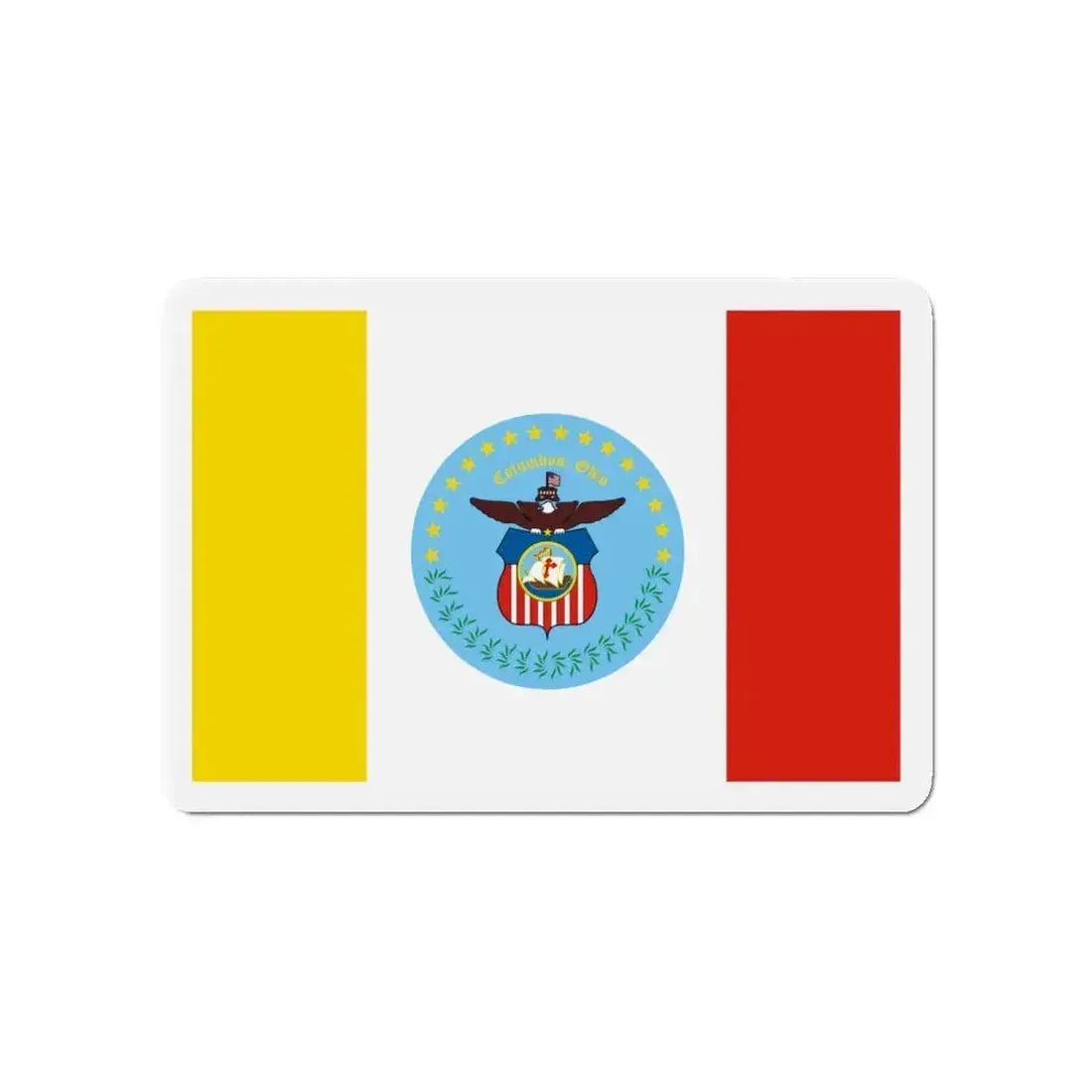 Flag of Columbus Ohio - Refrigerator Magnet - The Sticker Space