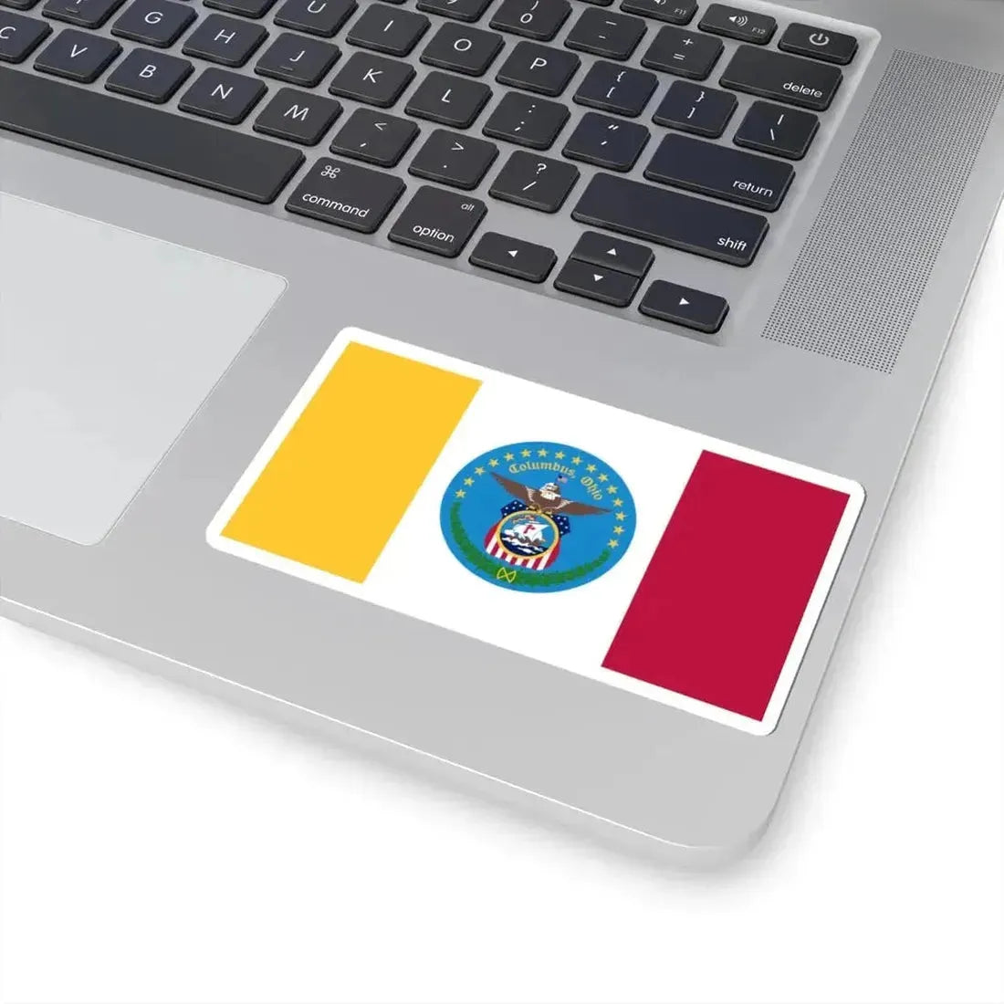 Flag of Columbus Ohio (United States) STICKER Vinyl Kiss-Cut Decal - The Sticker Space