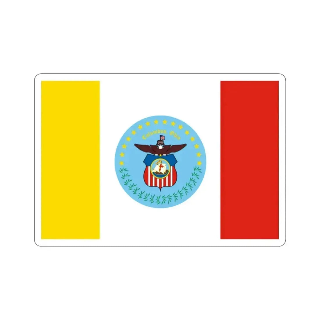 Flag of Columbus Ohio USA STICKER Vinyl Die-Cut Decal - The Sticker Space