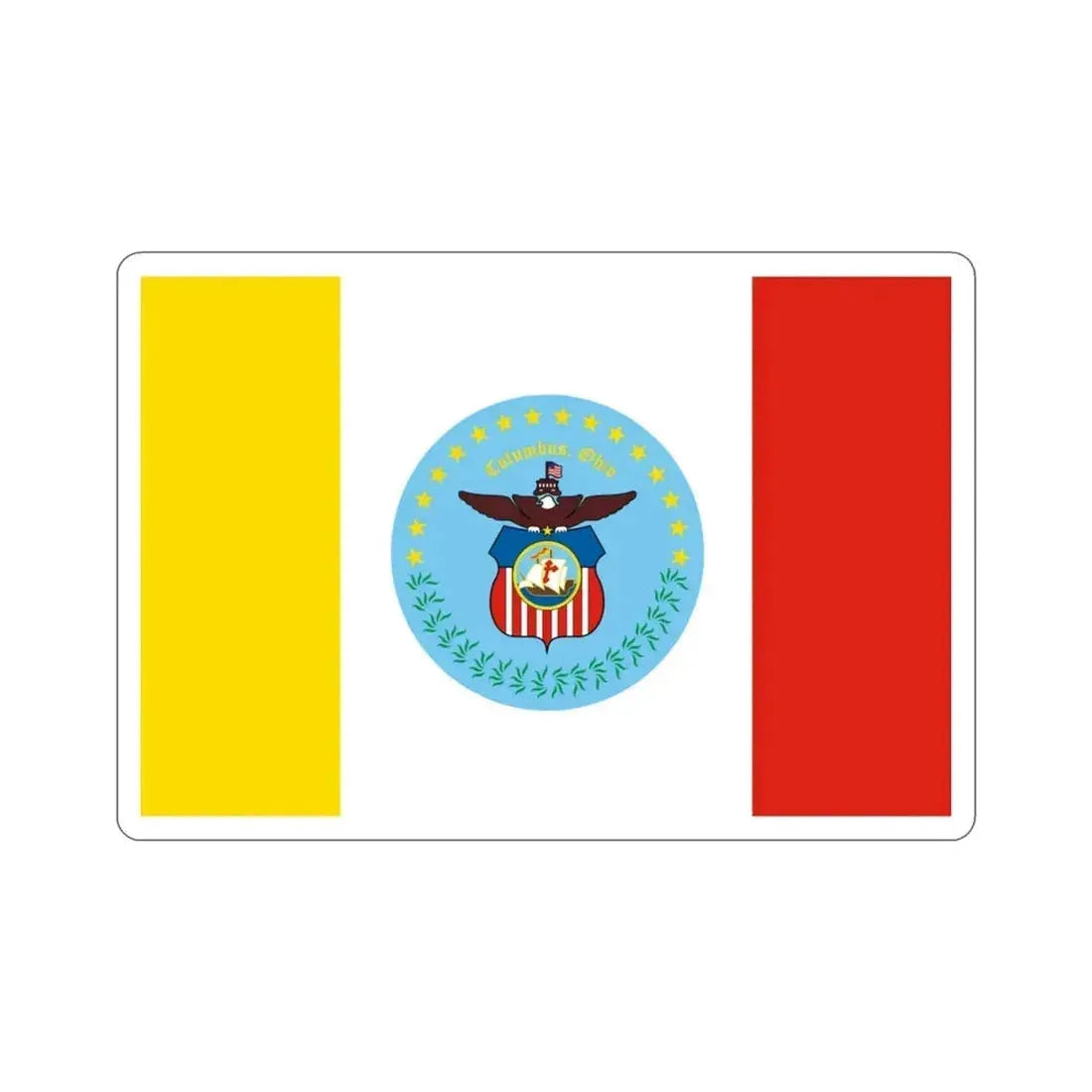 Flag of Columbus Ohio USA STICKER Vinyl Die-Cut Decal - The Sticker Space