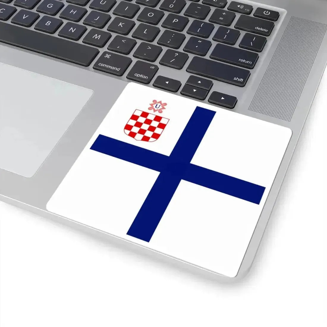 Flag of Commander of the Armed Forces in Independent State of Croatia (Croatia) STICKER Vinyl Kiss-Cut Decal - The Sticker Space