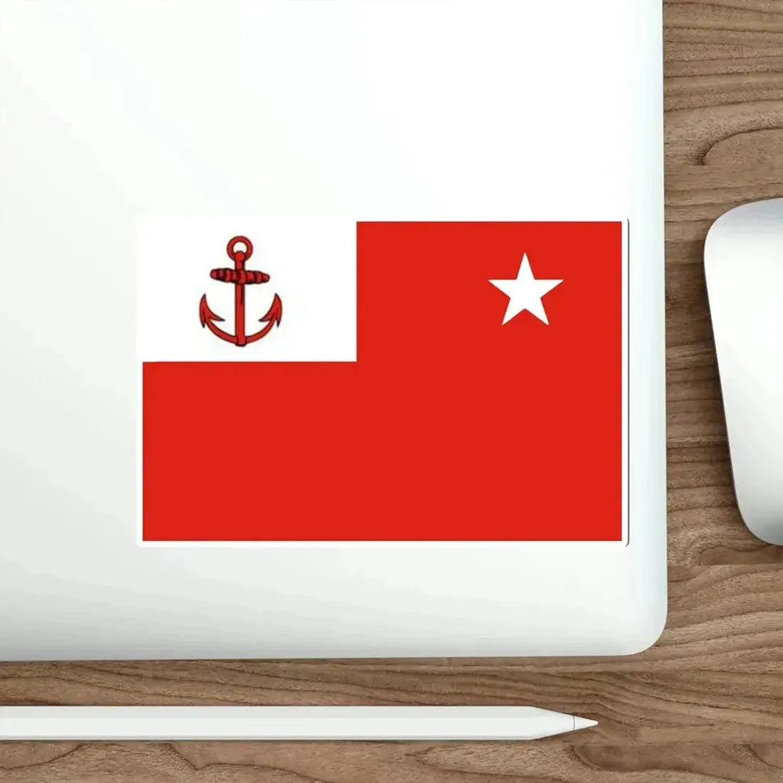 Flag of Commander of the Revolutionary Navy of Cuba STICKER Vinyl Die-Cut Decal - The Sticker Space