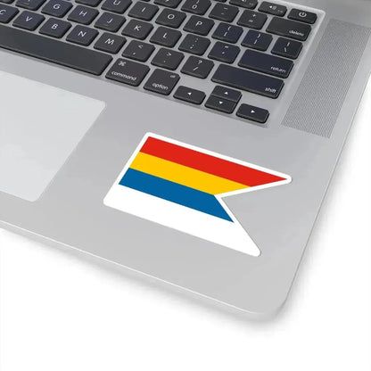 Flag of Commodore of Beiyang Fleet 1890-1909 (China) STICKER Vinyl Kiss-Cut Decal - The Sticker Space