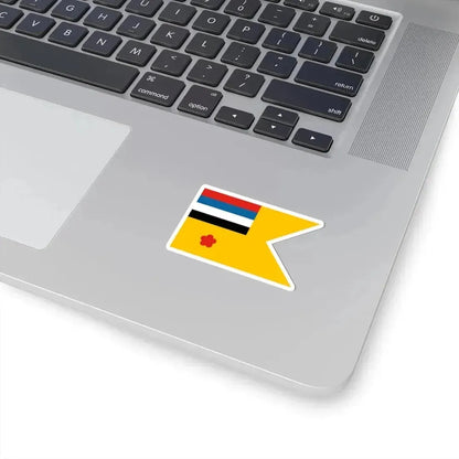 Flag of commodore of the Navy of Manchukuo (China) STICKER Vinyl Kiss-Cut Decal - The Sticker Space