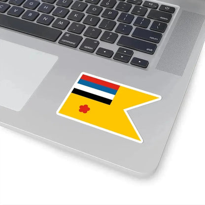 Flag of commodore of the Navy of Manchukuo (China) STICKER Vinyl Kiss-Cut Decal - The Sticker Space