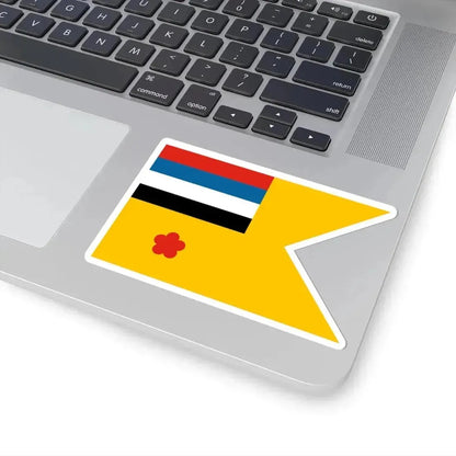 Flag of commodore of the Navy of Manchukuo (China) STICKER Vinyl Kiss-Cut Decal - The Sticker Space