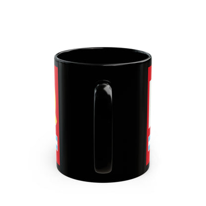 Flag of Communist Party Extraordinary Congress PCCE - Black Coffee Mug-The Sticker Space