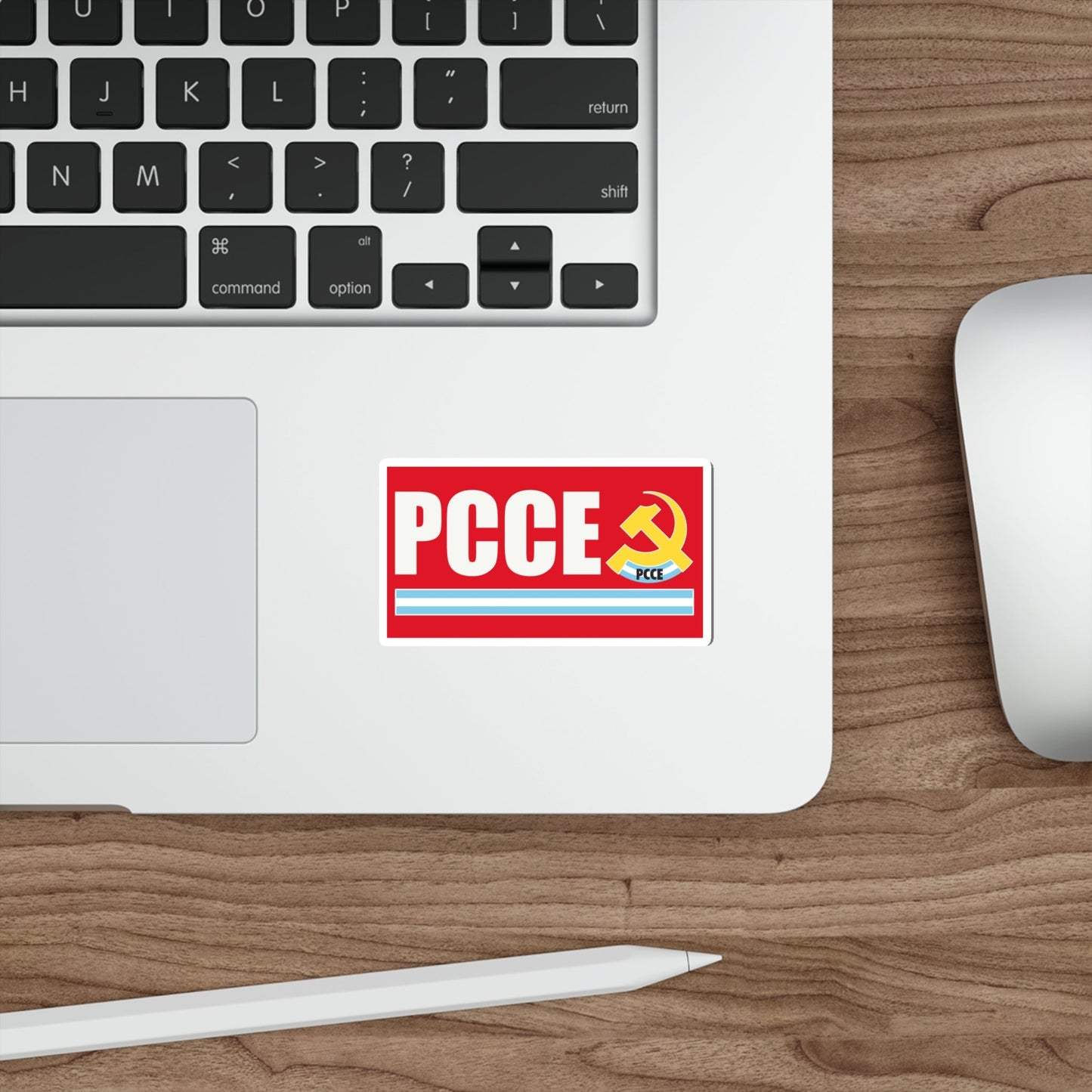 Flag of Communist Party Extraordinary Congress PCCE STICKER Vinyl Die-Cut Decal-The Sticker Space