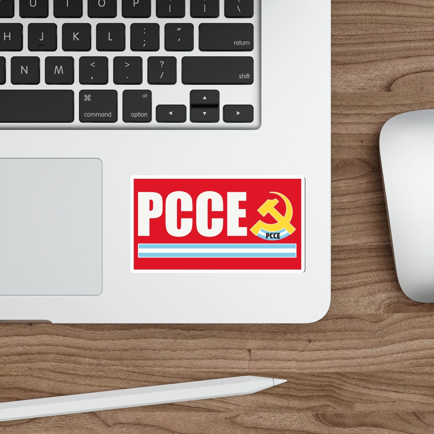 Flag of Communist Party Extraordinary Congress PCCE STICKER Vinyl Die-Cut Decal-The Sticker Space