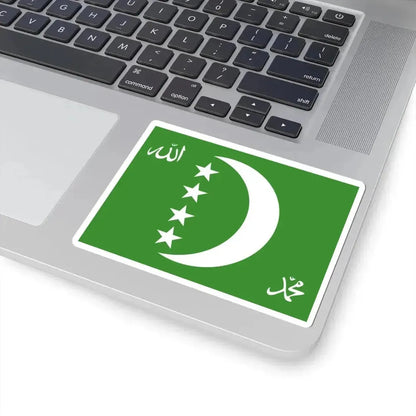 Flag of Comoros 1996-2001 (Comoros) STICKER Vinyl Kiss-Cut Decal - The Sticker Space
