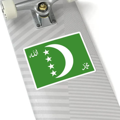 Flag of Comoros 1996-2001 (Comoros) STICKER Vinyl Kiss-Cut Decal - The Sticker Space