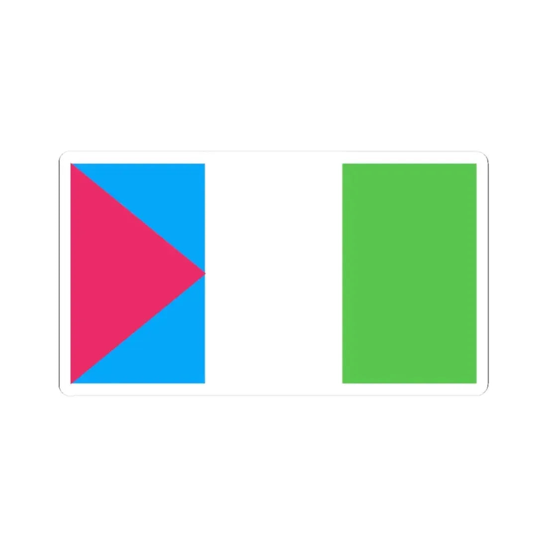 Flag of Condorcanqui (Peru) STICKER Vinyl Kiss-Cut Decal 3 Inch White - The Sticker Space