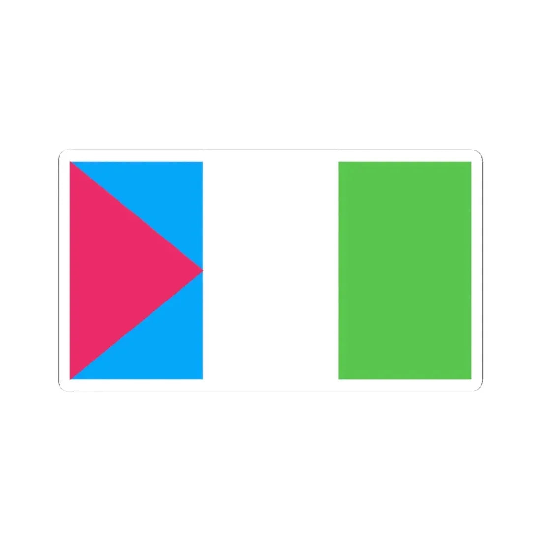 Flag of Condorcanqui (Peru) STICKER Vinyl Kiss-Cut Decal 4 Inch White - The Sticker Space