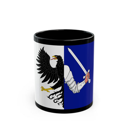 Flag of Connacht Ireland - Black Coffee Mug-11oz-The Sticker Space