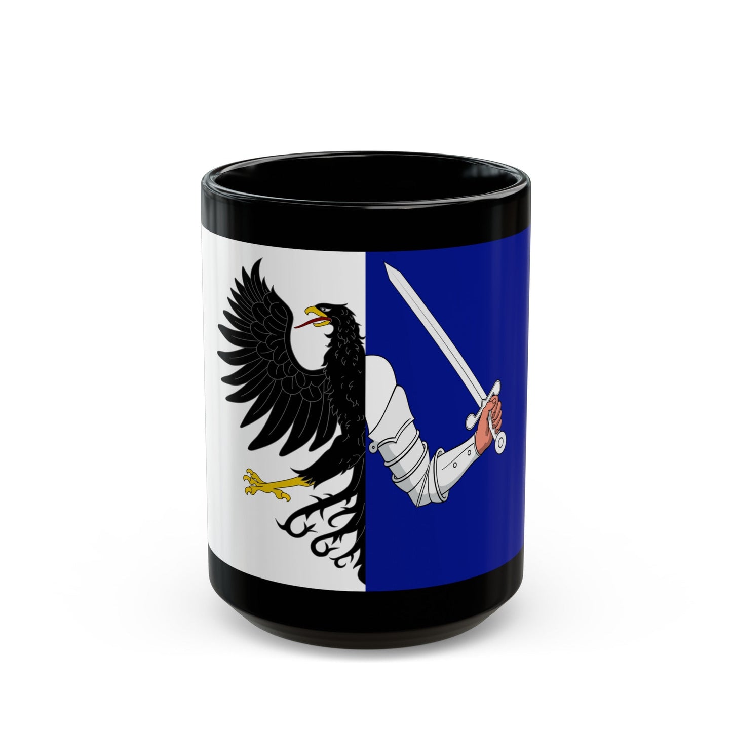 Flag of Connacht Ireland - Black Coffee Mug-15oz-The Sticker Space