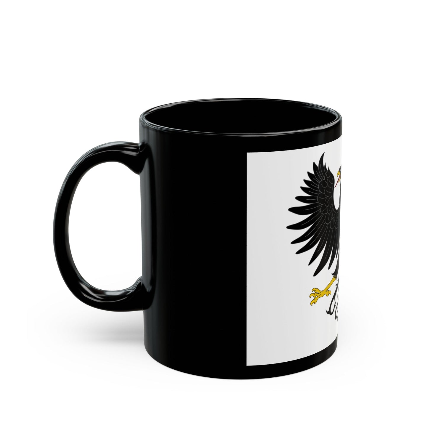 Flag of Connacht Ireland - Black Coffee Mug-The Sticker Space