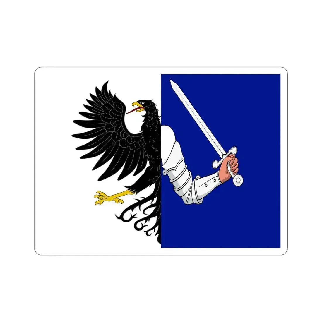 Flag of Connacht Ireland STICKER Vinyl Die-Cut Decal 6 Inch - The Sticker Space