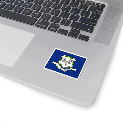 Flag of Connecticut (United States) STICKER Vinyl Kiss-Cut Decal - The Sticker Space